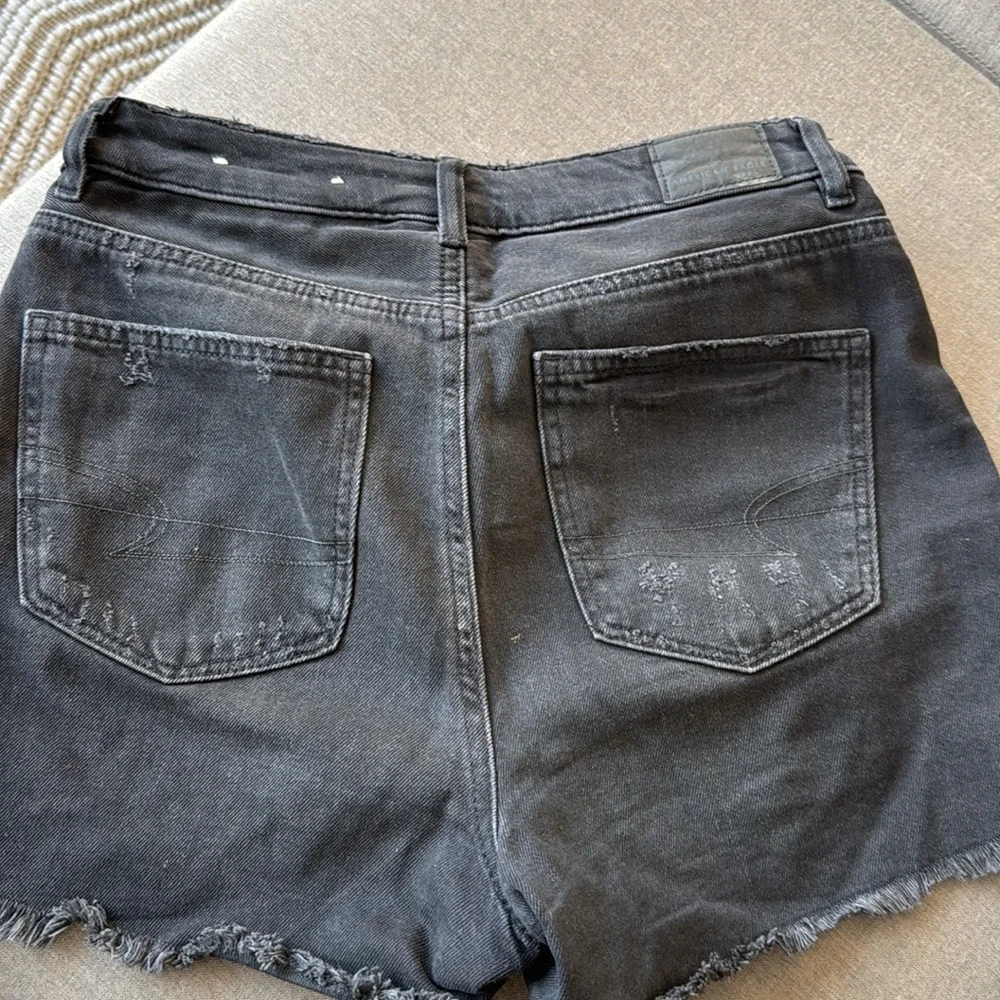 American Eagle Black Denim Shorts size 2